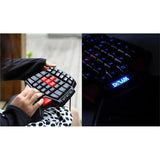 USB LED Backlit One/Single Hand Wired Gaming Keyboard